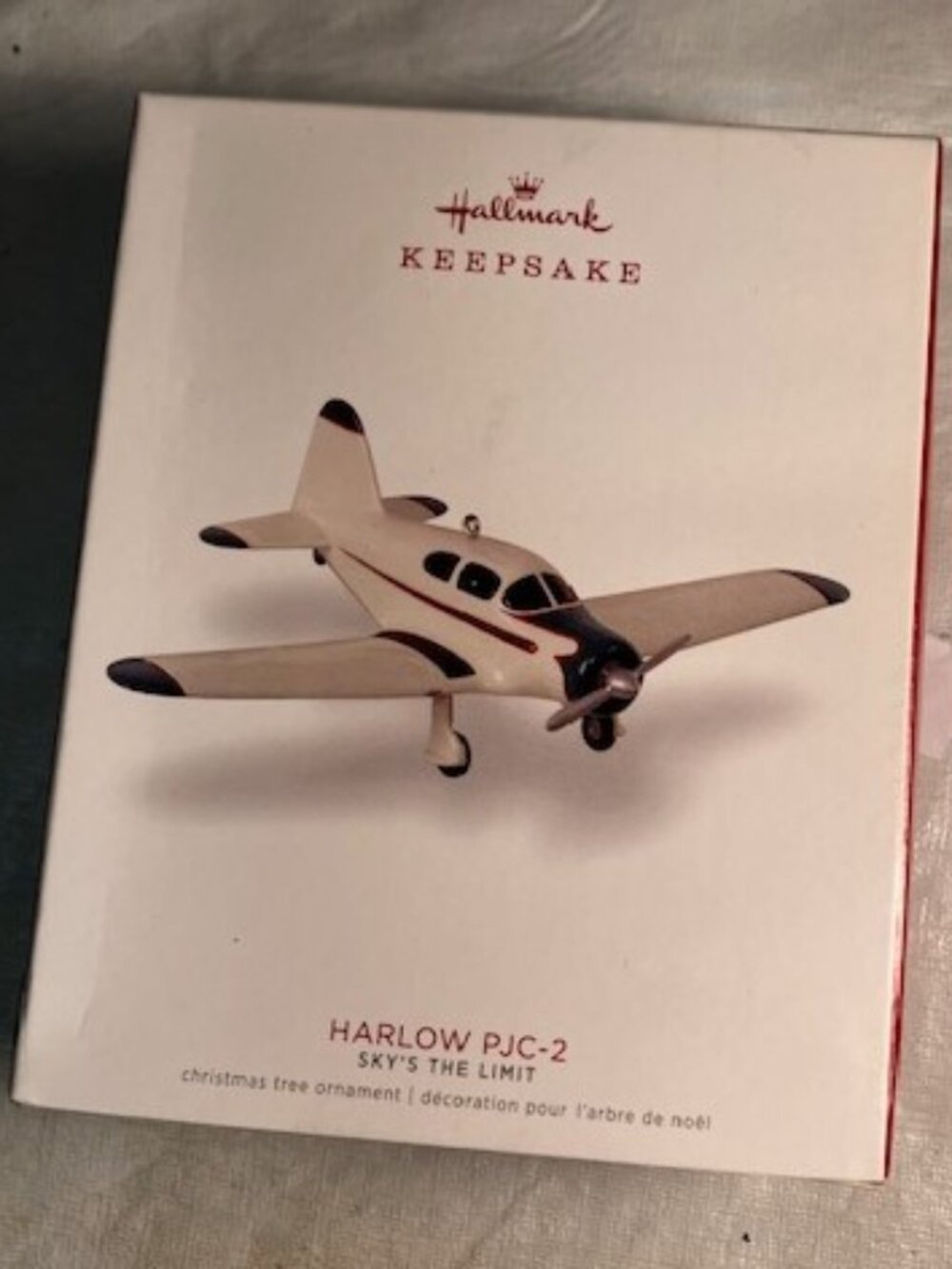 Three Hallmark Airplane Ornaments